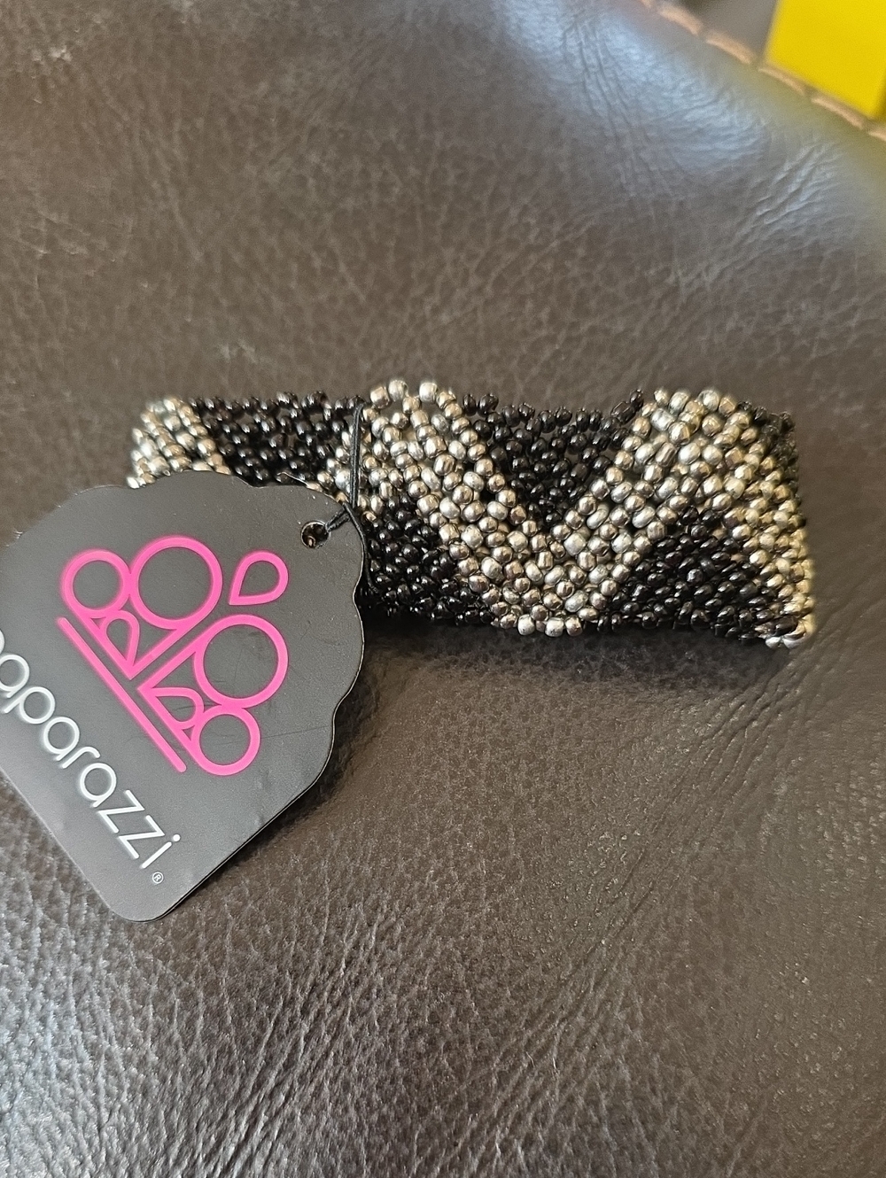 paparazzi Black and Silver Bracelet